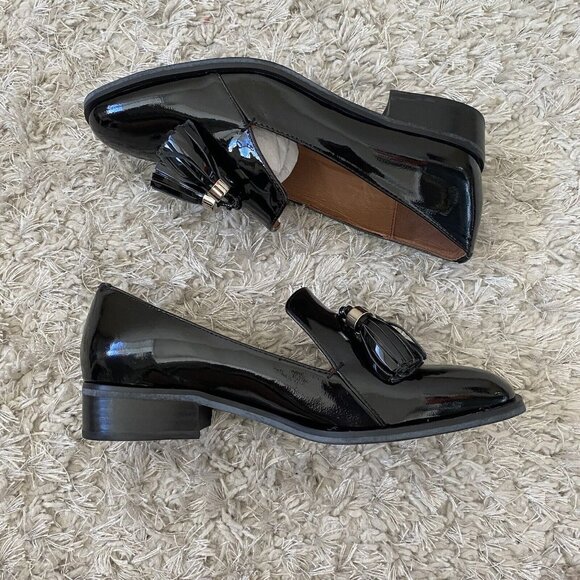 Jeffrey Campbell Black Patent Loafers - Picture 7 of 12